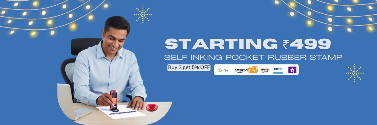 Self Inking Pocket Rubber Stamp Banner ad printbazaaru.com