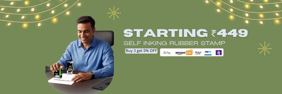 Self Inking Rubber Stamp Banner ad printbazaaru.com